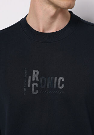 Comfort Fit   Erkek Lacivert Sweatshirt