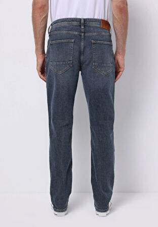 Straight Fit   Erkek İndigo Jean Pantolon