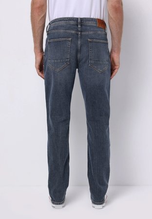 Straight Fit   Erkek İndigo Jean Pantolon