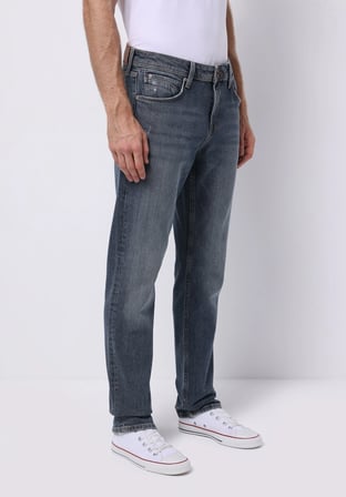 Straight Fit   Erkek İndigo Jean Pantolon