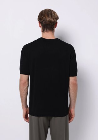 Regular Fit   Erkek Siyah  Kazak