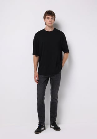 Straight Fit   Erkek Siyah Jean Pantolon