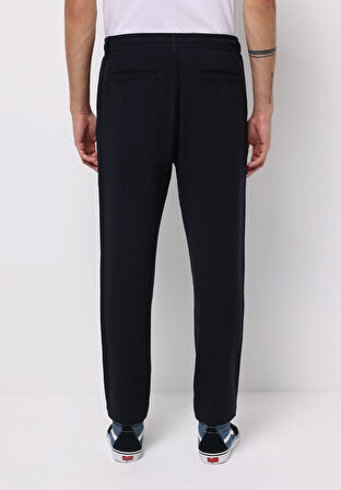 Regular Fit Orta Bel Düz Paça Erkek Lacivert  Pantolon