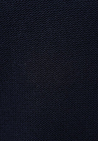 Regular Fit Dik Yaka Jakarlı Erkek Lacivert Kazak