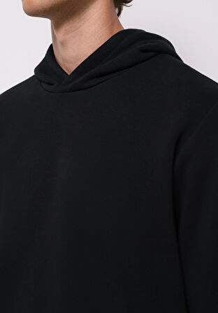 Regular Fit   Erkek Siyah Sweatshirt