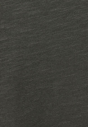 Regular Fit Yuvarlak Yaka Düz Erkek Yeşil Uzun Kol Tişört