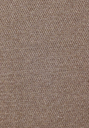 Regular Fit Yuvarlak Yaka Jakarlı Erkek Bej Kazak