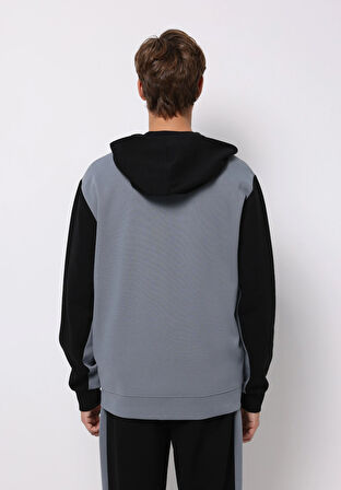 Regular Fit   Erkek Siyah Sweatshirt