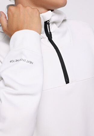 Oversize Fit   Erkek Beyaz Sweatshirt