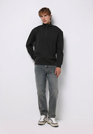 Comfort Fit   Erkek Yeşil Sweatshirt