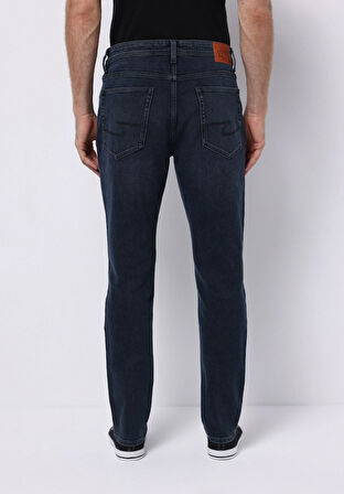 Regular Fit   Erkek Koyu İndigo Jean Pantolon