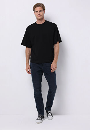 Regular Fit   Erkek Koyu İndigo Jean Pantolon