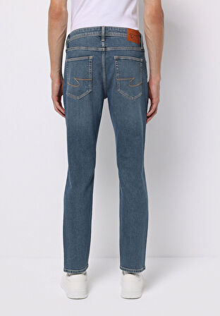 Regular Fit   Erkek Yeşil Jean Pantolon