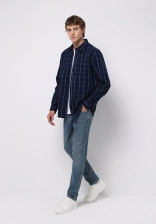 Regular Fit   Erkek Yeşil Jean Pantolon