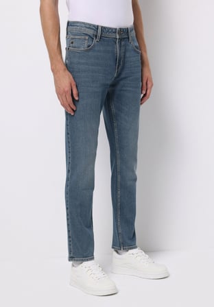 Regular Fit   Erkek Yeşil Jean Pantolon