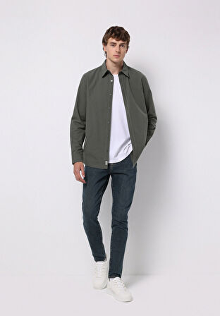 Slim Fit   Erkek Koyu İndigo Jean Pantolon