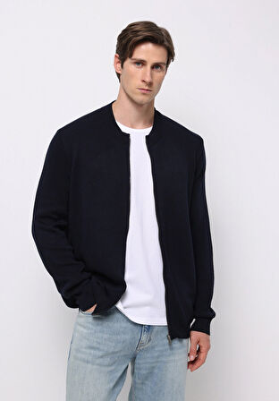 Regular Fit   Erkek Lacivert Hırka