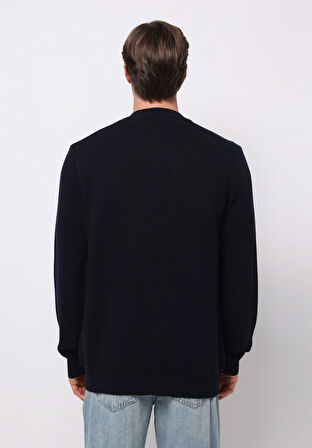 Regular Fit   Erkek Lacivert Hırka