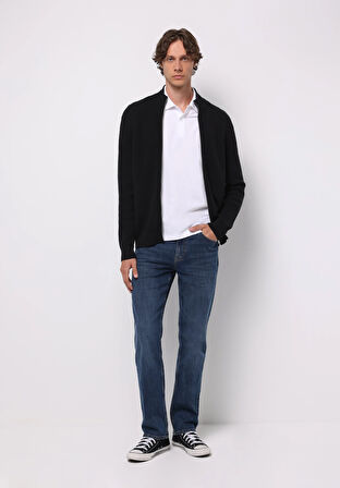 Regular Fit   Erkek Antrasit Hırka