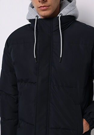 Regular Fit     Erkek Lacivert Mont