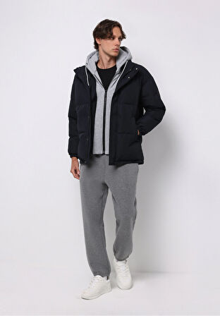 Regular Fit     Erkek Lacivert Mont