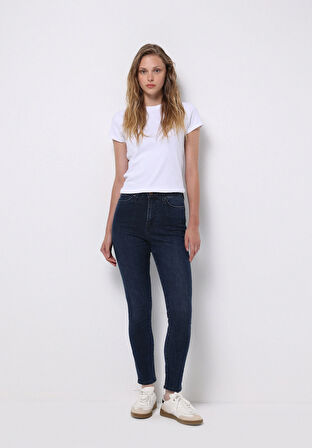Skinny Fit   Kadın Lacivert Jean Pantolon