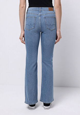 Regular Fit   Kadın İndigo Jean Pantolon