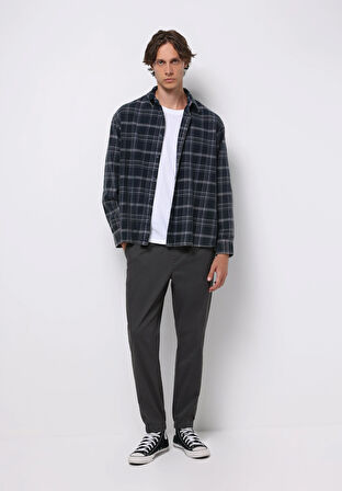 Cargo Fit Orta Bel Lastikli Paça Erkek Antrasit  Pantolon