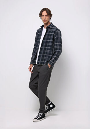 Cargo Fit Orta Bel Lastikli Paça Erkek Antrasit  Pantolon