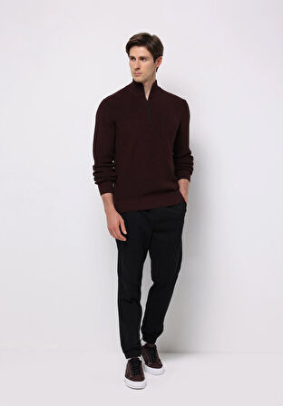 Cargo Fit Orta Bel Lastikli Paça Erkek Siyah  Pantolon