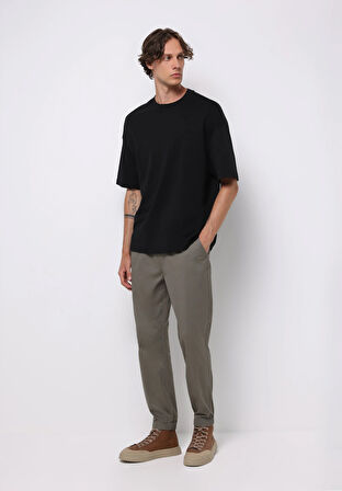 Cargo Fit Orta Bel Lastikli Paça Erkek Yeşil  Pantolon