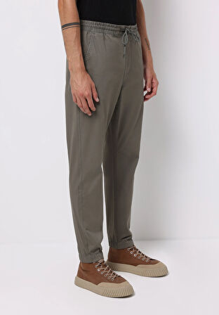 Cargo Fit Orta Bel Lastikli Paça Erkek Yeşil  Pantolon