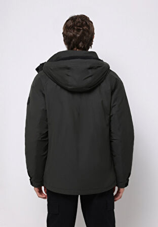 Regular Fit     Erkek Yeşil Mont