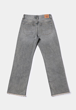 Straight Fit   Kadın İndigo Jean Pantolon