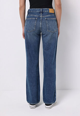 Straight Fit   Kadın Antrasit Jean Pantolon