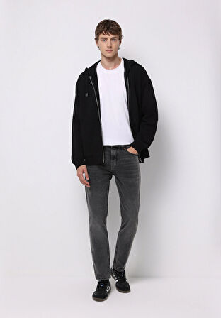 Regular Fit   Erkek Siyah Jean Pantolon