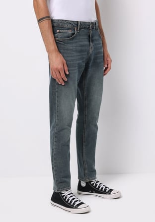 Regular Fit   Erkek Açik İndigo Jean Pantolon