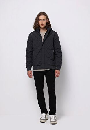 Regular Fit     Erkek Gri Mont