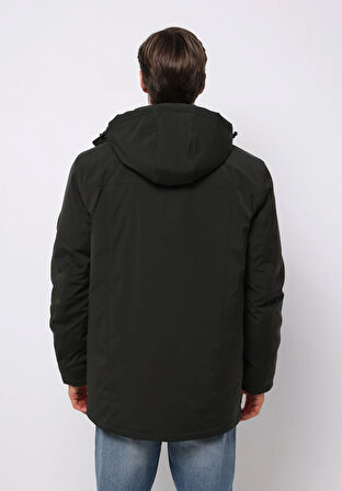 Regular Fit     Erkek Yeşil Kaban