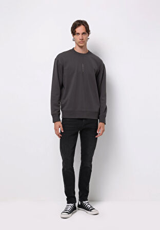 Slim Fit   Erkek Siyah Jean Pantolon