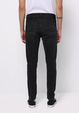 Slim Fit   Erkek Siyah Jean Pantolon