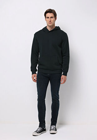 Slim Fit   Erkek Koyu İndigo Jean Pantolon