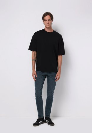Slim Fit   Erkek İndigo Jean Pantolon