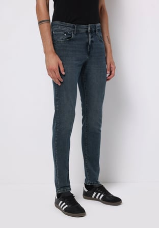 Slim Fit   Erkek İndigo Jean Pantolon