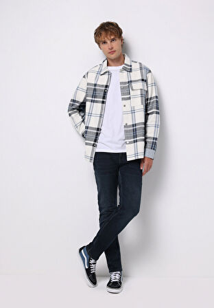 Straight Fit   Erkek İndigo Jean Pantolon