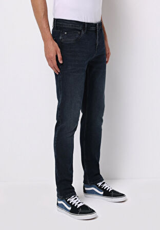 Straight Fit   Erkek İndigo Jean Pantolon