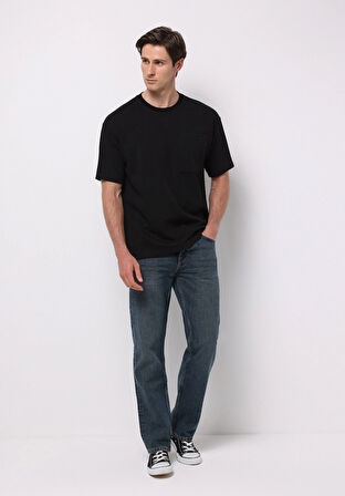 Regular Fit   Erkek İndigo Jean Pantolon