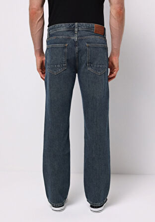 Regular Fit   Erkek İndigo Jean Pantolon