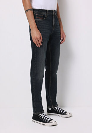 Regular Fit   Erkek İndigo Jean Pantolon