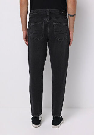 Balloon Fit   Erkek Siyah Jean Pantolon